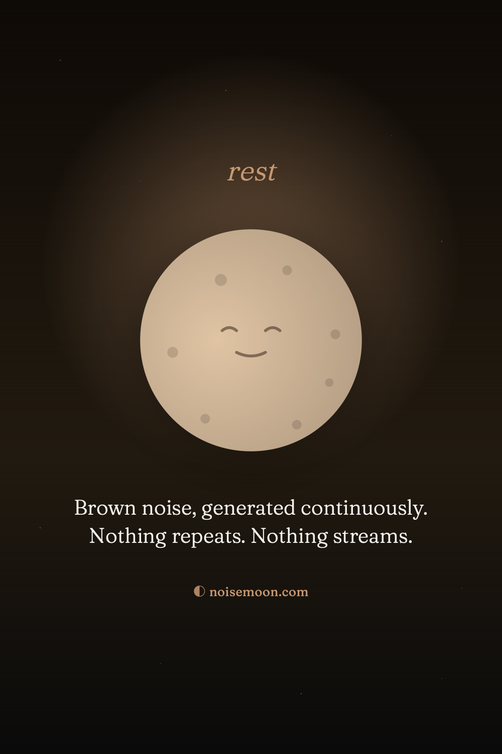 Content moon Pinterest poster